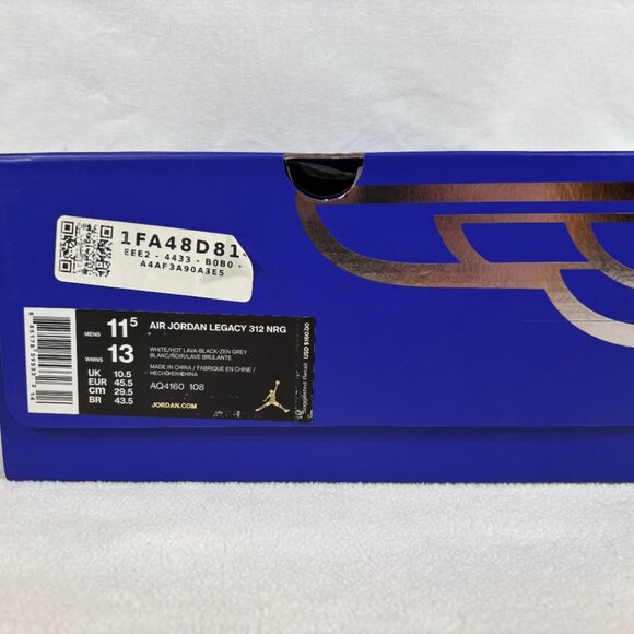 Air Jordan Legacy 312 Tech Challenge Hot Lava Men’s 11.5 NIB - Picture 4 of 5